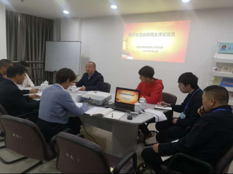 大鵬黨支部召開組織生活會和民主評議黨員會議